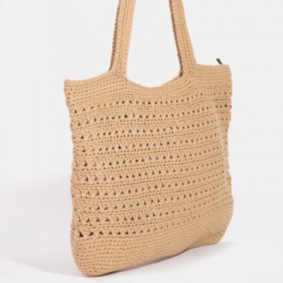 Braided Row Crochet Tote - Picture 3 of 4